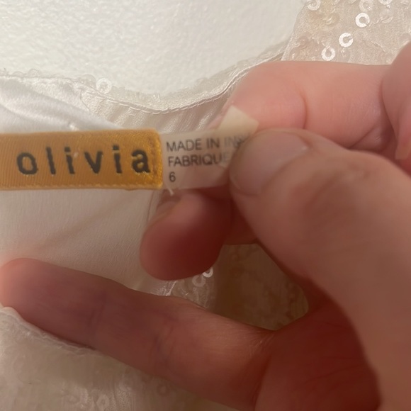 Alice + Olivia Gabby Blouson Sequin Tank Dress - size 6 - Picture 11 of 12